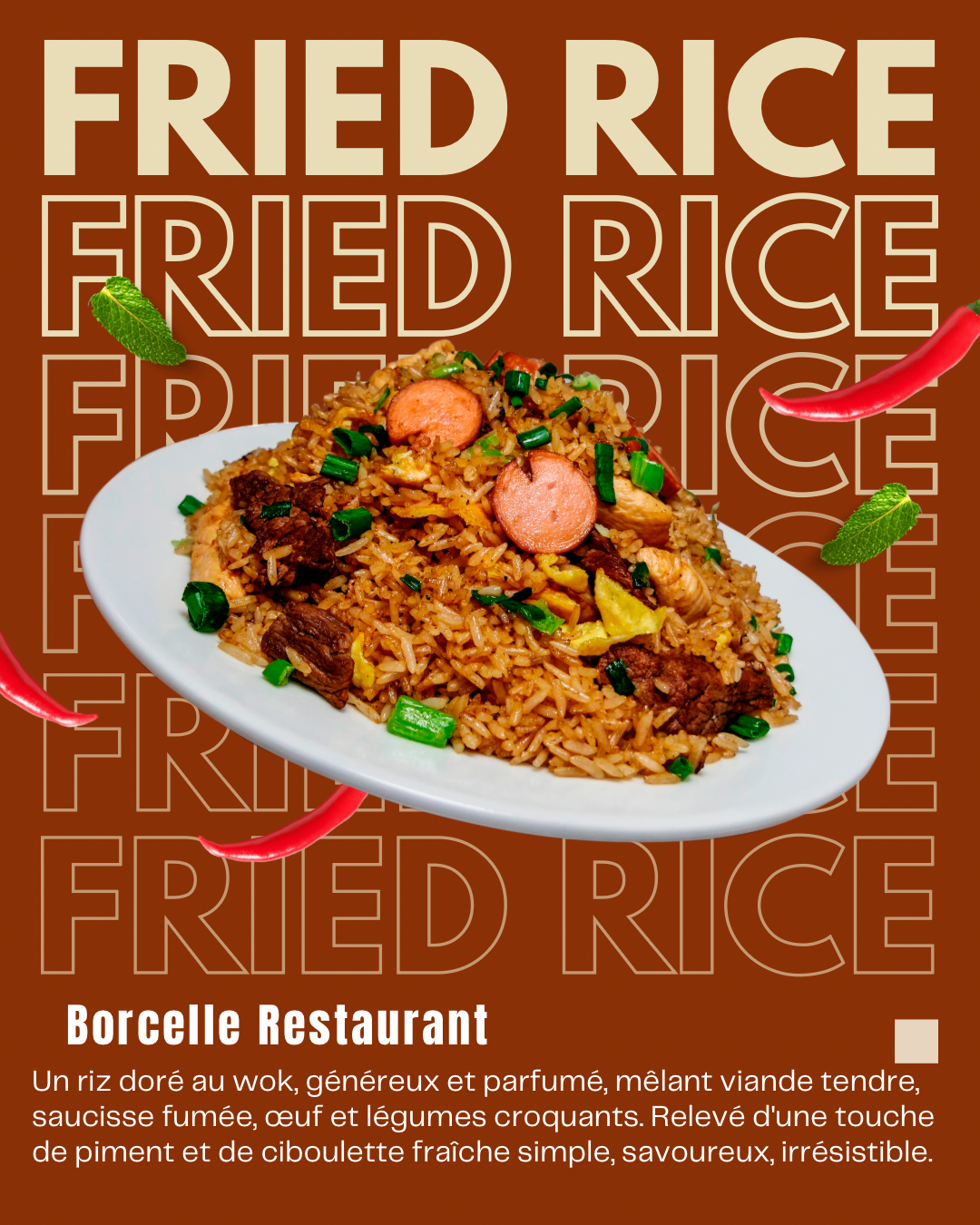 Fried Rice — Borcelle Restaurant